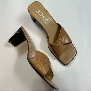 Franco Sarto Vintage 90's Leather Mule Sandals​​​